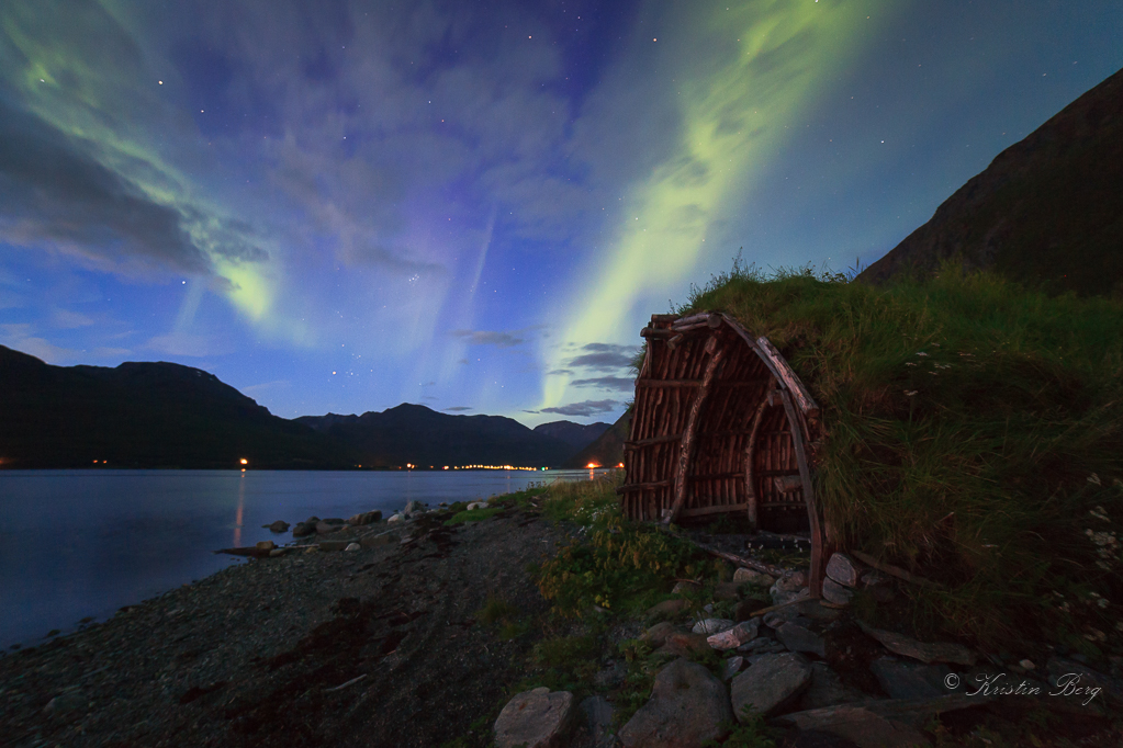 Auroras boreales captadas desde Troms, Noruega