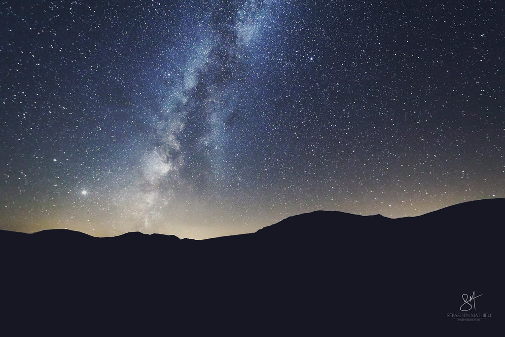 La Vía Láctea captada sobre los Pirineos (26-agosto)