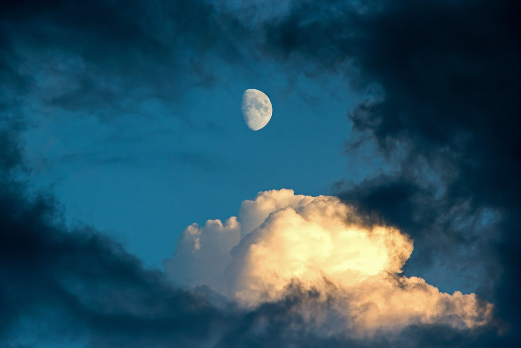 La Luna captada desde Madison, Wisconsin