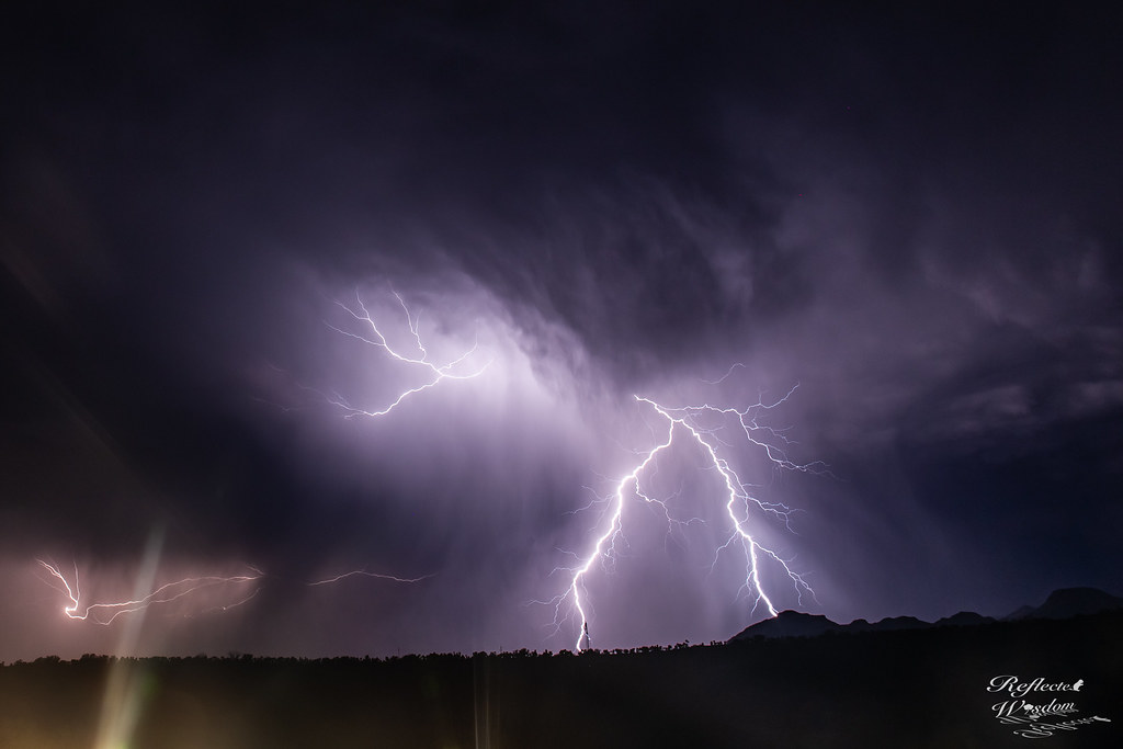Tormenta eléctrica fotografiada desde Tucson, Arizona