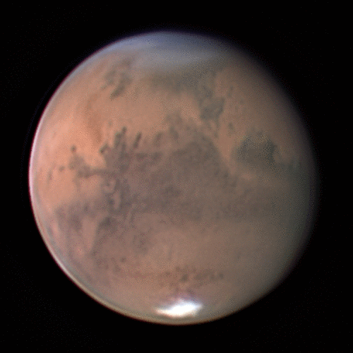 Imagen de Marte obtenida el 15 de septiembre de 2020