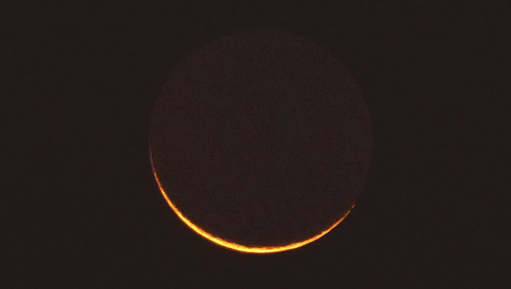 Fotografía de la Luna tomada desde Zimbabue