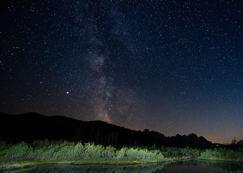 Fotografía de la Vía Láctea tomada desde Austria