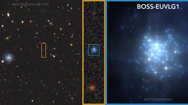 Descubren la primera galaxia cuya luminosidad ultravioleta es comparable a la de un cuásar