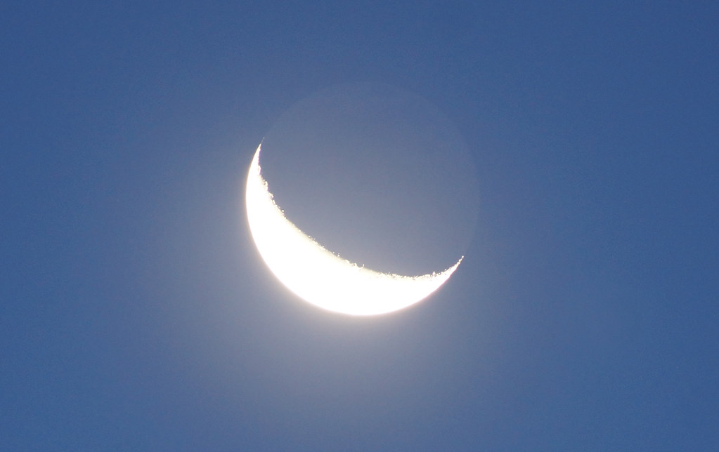 Foto de la Luna menguante tomada desde Bonn, Alemania