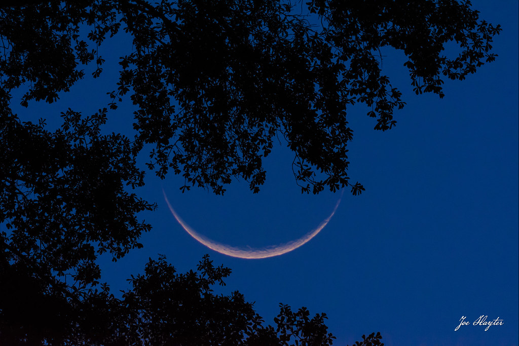 Foto de la Luna menguante tomada desde Texas, Estados Unidos