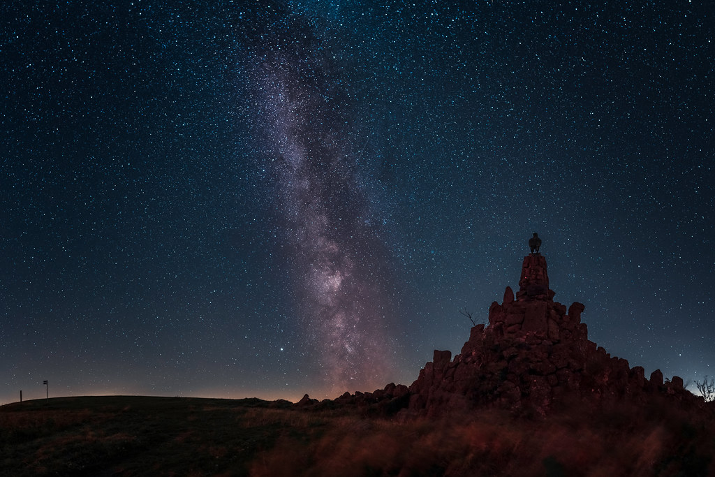 La Vía Láctea fotografiada desde las montañas Rhön, Alemania