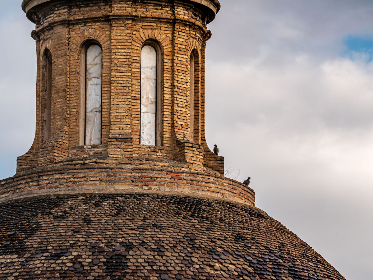 Fotos del atardecer tomadas desde Zaragoza, España
