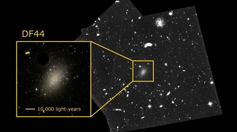 El enigma de la extraña galaxia compuesta en un 99,99% de materia oscura