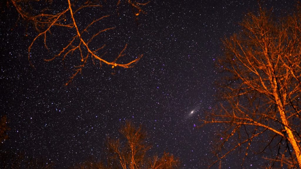 Imagen de la Galaxia de Andrómeda tomada desde Kentucky, Estados Unidos