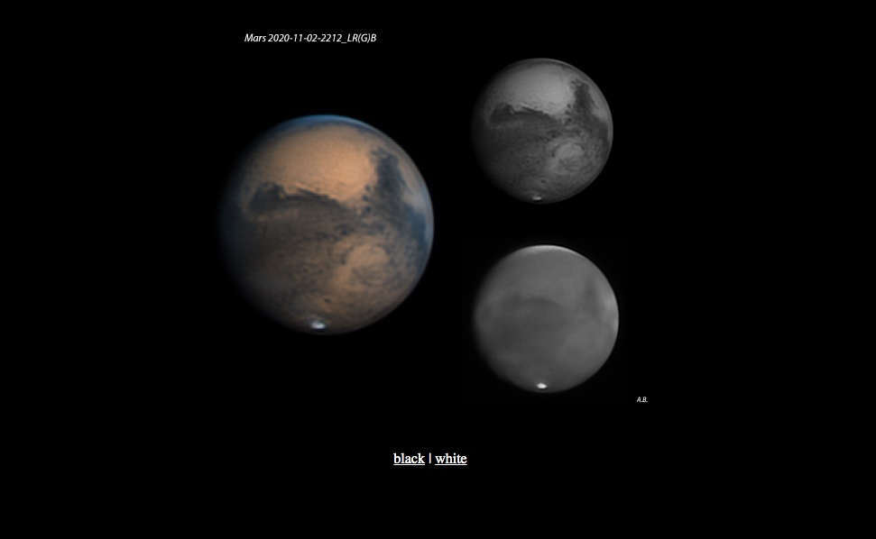 Imágenes de Marte tomadas desde Dolianova, Italia