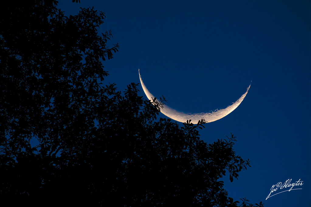 Foto de la Luna menguante tomada desde Texas, Estados Unidos