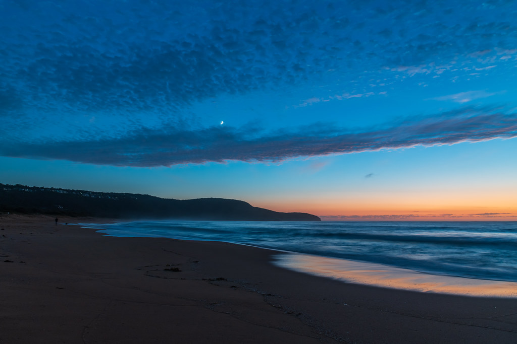 Imagen de la Luna tomada al amanecer en Nueva Gales del Sur, Australia