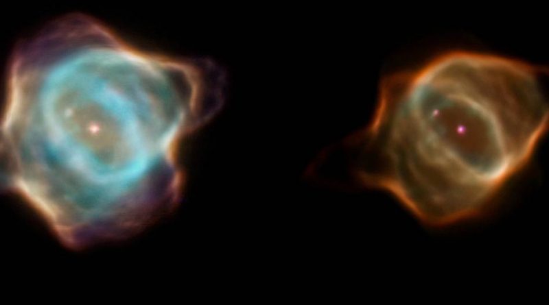 El radical cambio de apariencia de la Nebulosa Mantarraya en tan solo 20 años