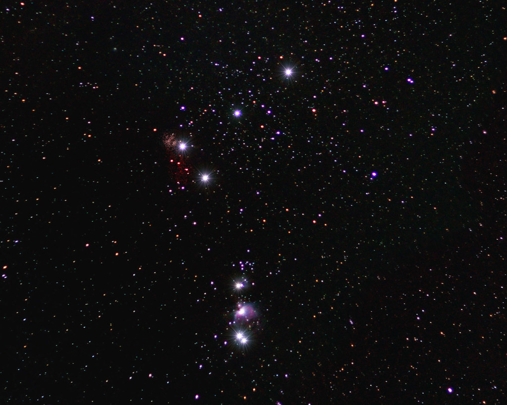 Imagen de la Nebulosa y el Cinturón de Orión tomada el 17 de noviembre