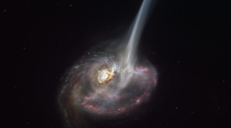 El Observatorio ALMA capta la lenta muerte de una galaxia distante