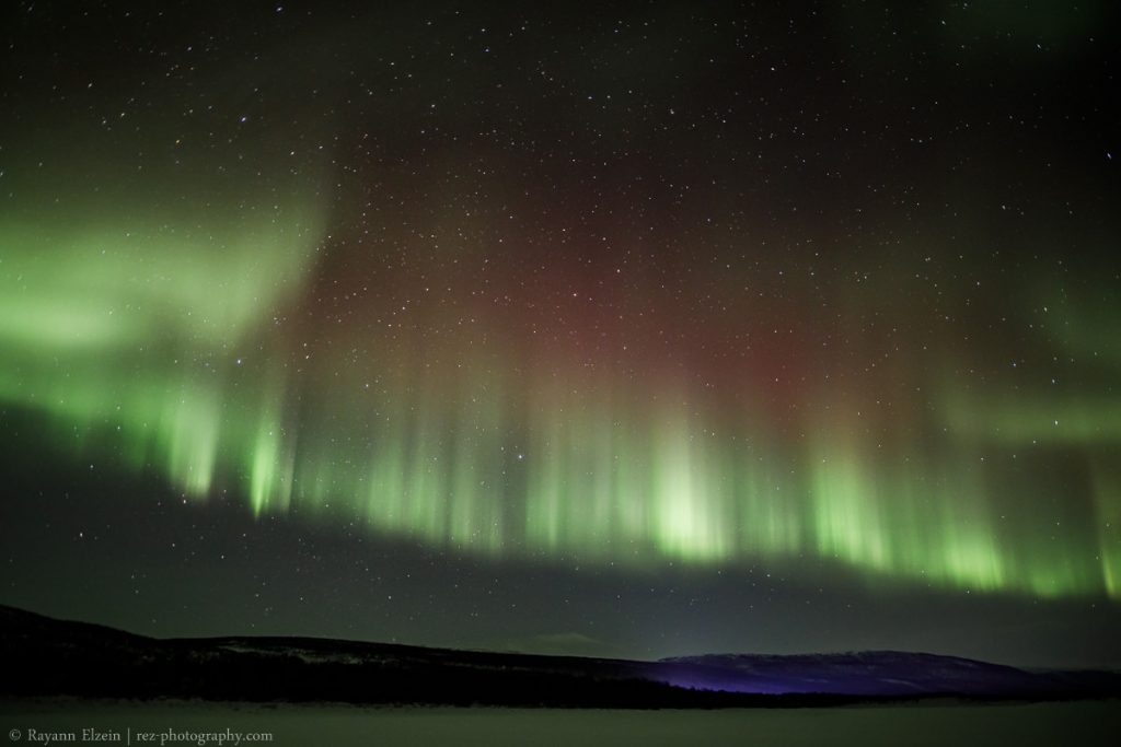 Auroras boreales captadas desde el norte de Finlandia