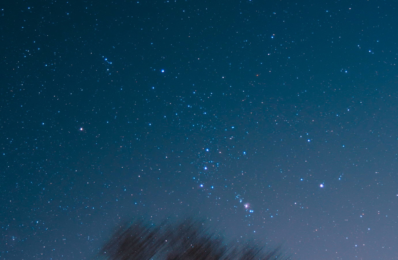 La constelación de Orión fotografiada desde Maryland, Estados Unidos