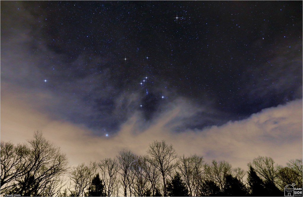 Imagen de la constelación de Orión tomada desde Weatherly, Pennsylvania