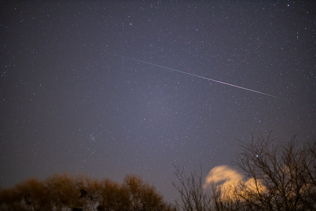 Imagen de una cuadrántida tomada desde Groomsport, Irlanda del Norte