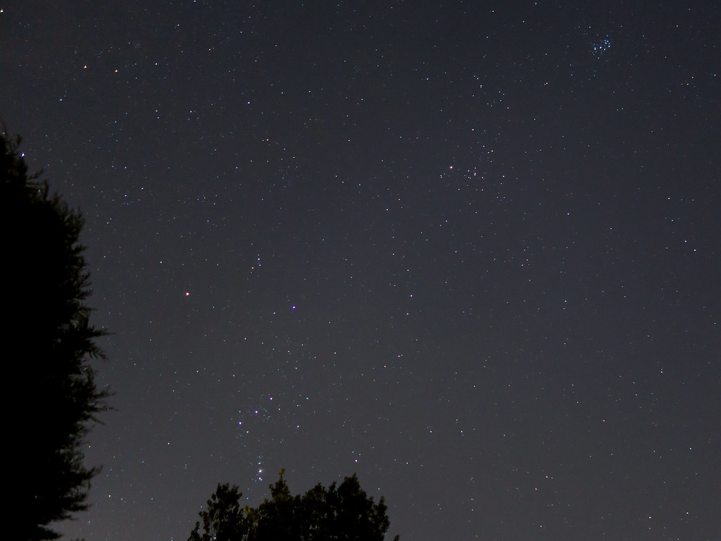 La constelación de Orión captada desde Gales, Reino Unido