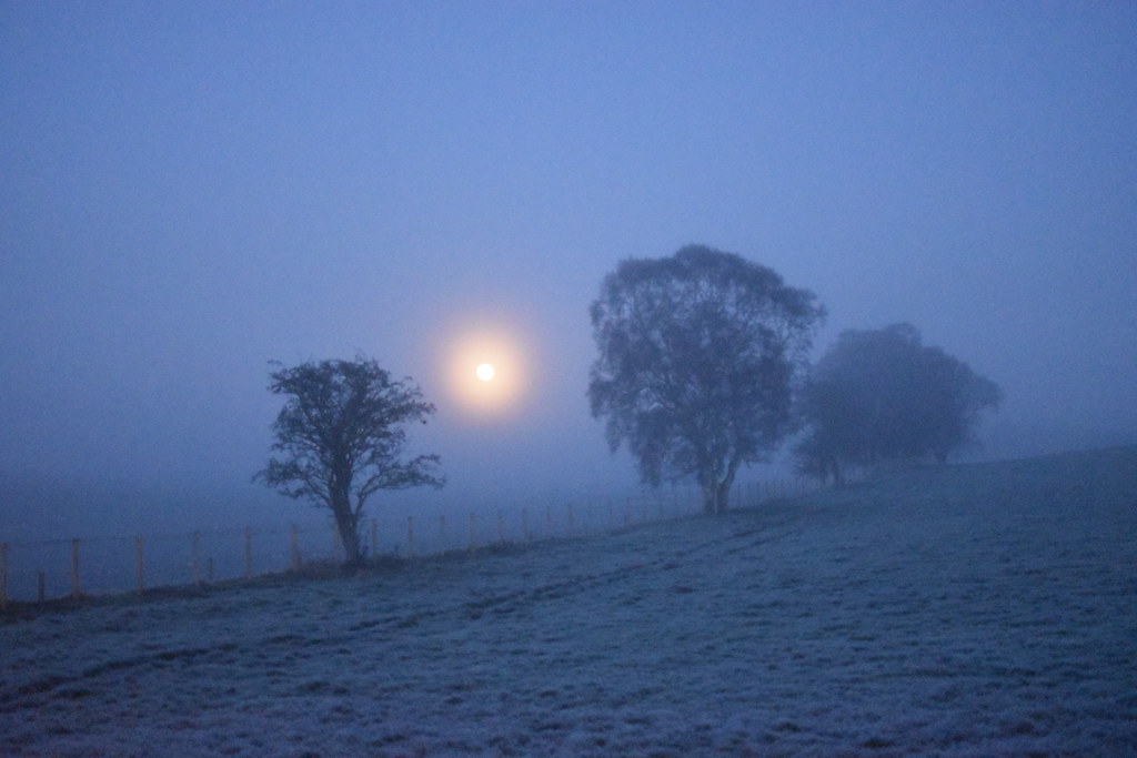 La Luna fotografiada desde Brampton, Inglaterra