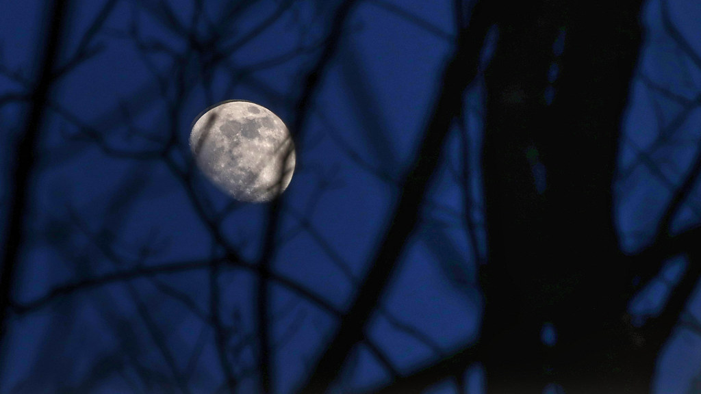 La Luna fotografiada desde Connecticut, Estados Unidos