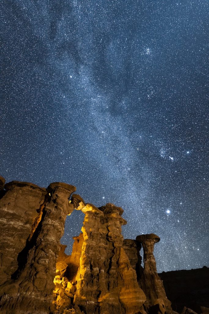 La Vía Láctea fotografiada desde Utah, Estados Unidos