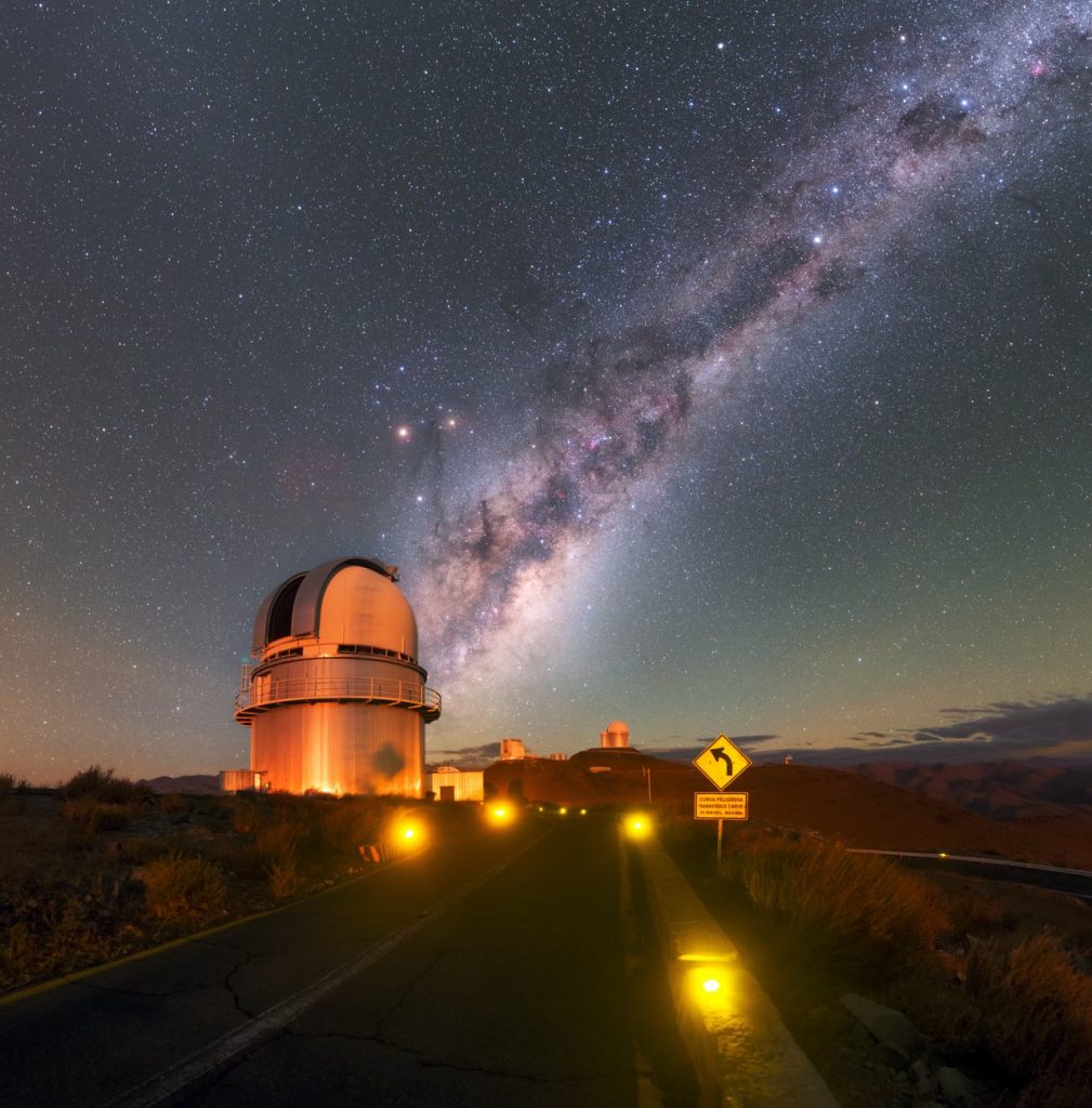 La Vía Láctea fotografiada desde el Observatorio La Silla (Chile)
