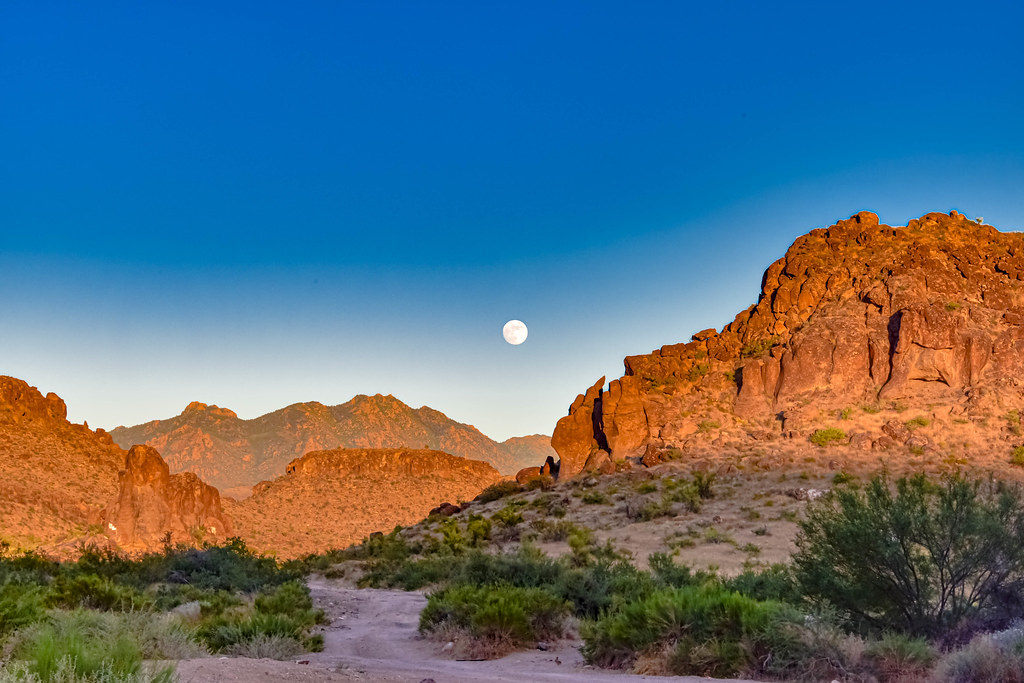 Foto de la Luna captada desde el condado de Mohave, Arizona