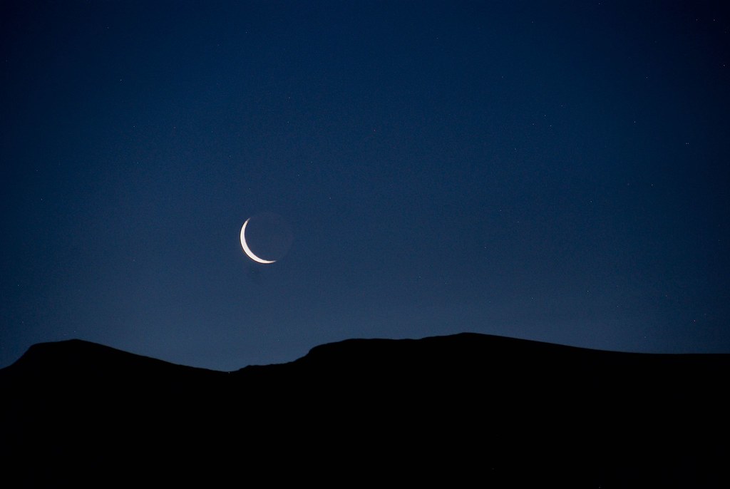 Foto de la Luna tomada desde Niğde, Turquía