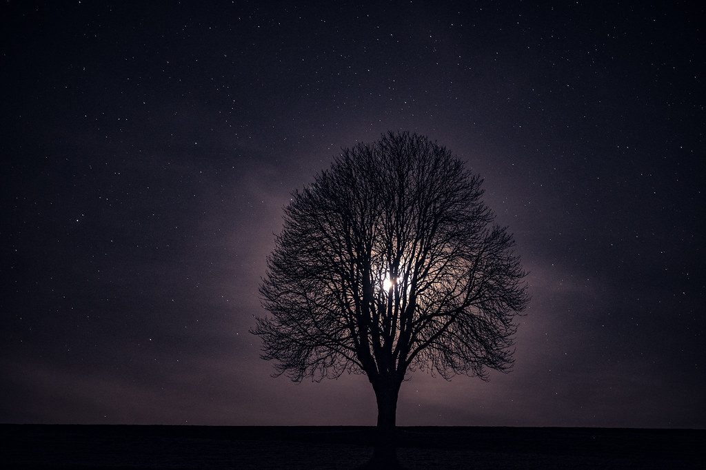 La Luna fotografiada desde Baden-Württemberg, Alemania