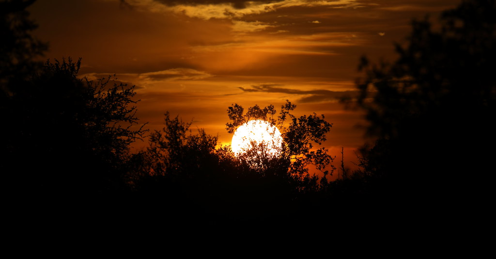 La puesta de Sol fotografiada desde Sudáfrica