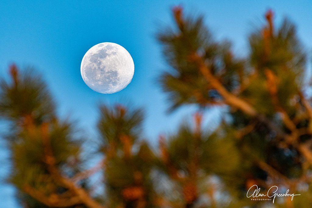 Imagen de la Luna tomada desde San Diego, California