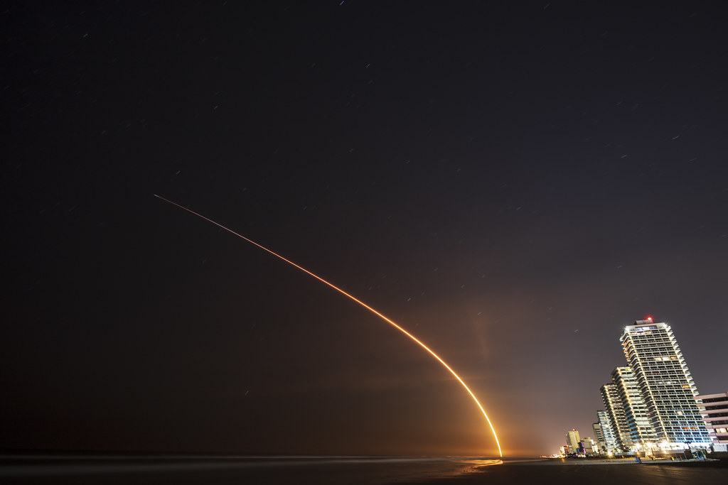 Imagen del lanzamiento del cohete Falcon 9 de SpaceX (14-marzo)