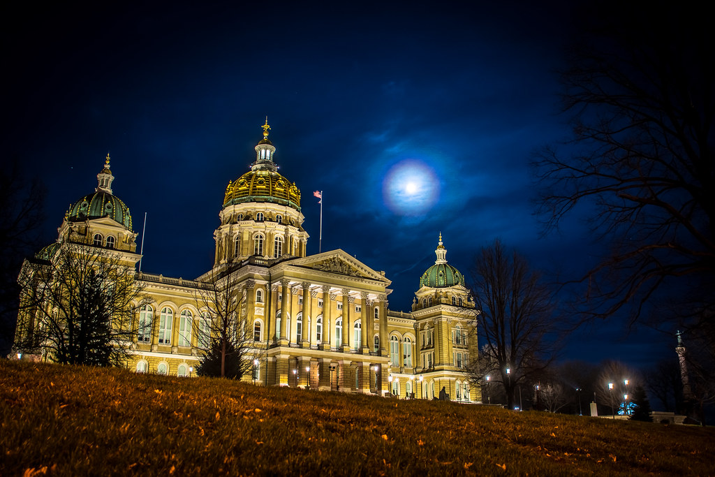 La Luna captada desde Des Moines, Idaho