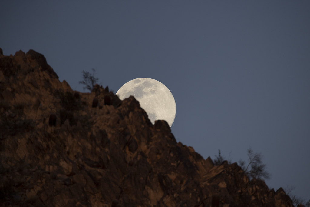 La Luna fotografiada desde Maricopa, Arizona