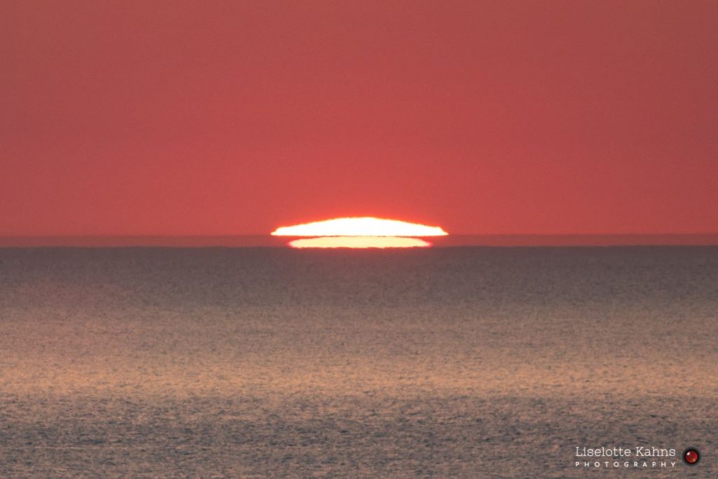 Foto de la puesta de Sol captada desde Vendsyssel, Dinamarca