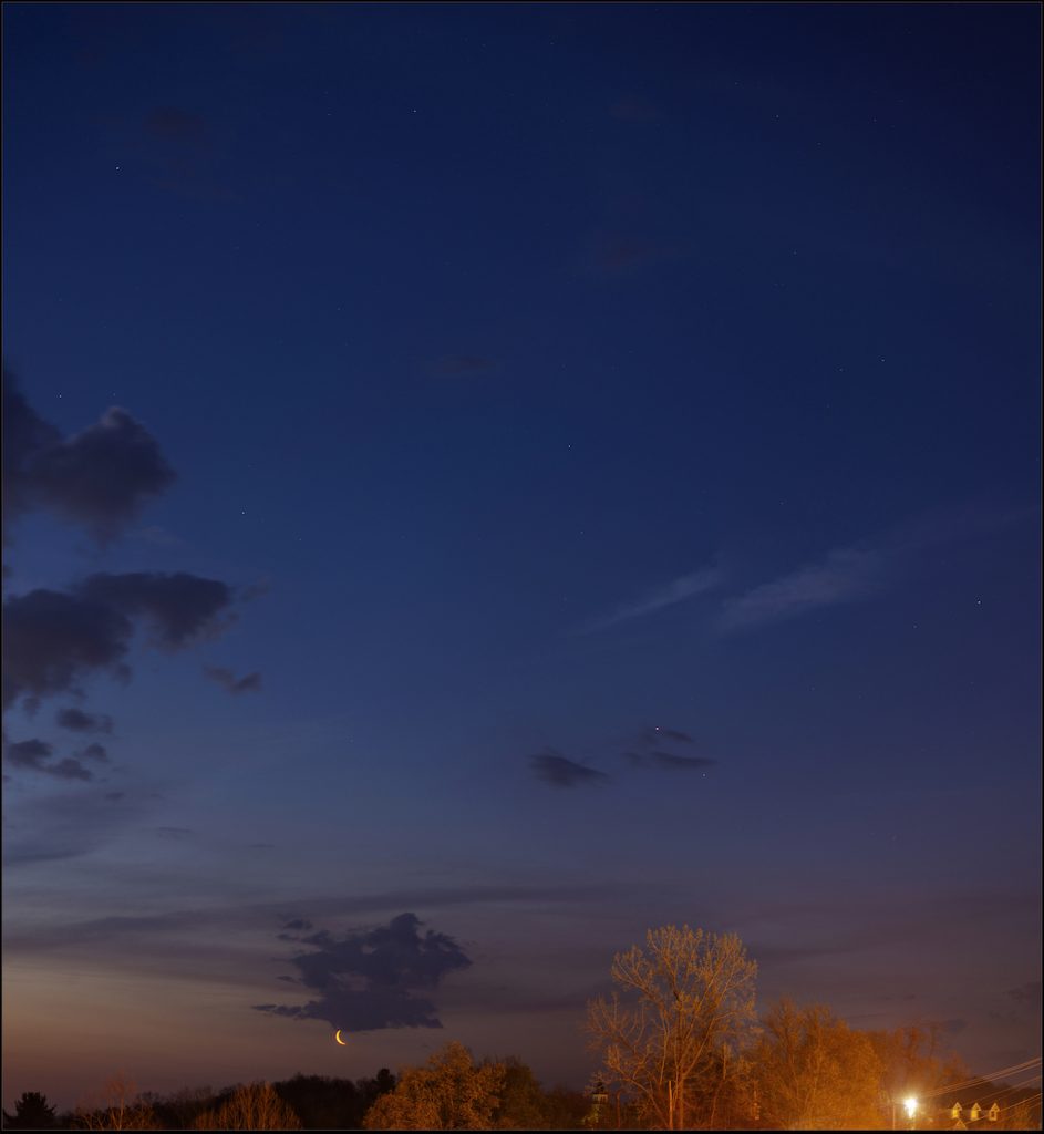La Luna fotografiada desde Ohio, Estados Unidos