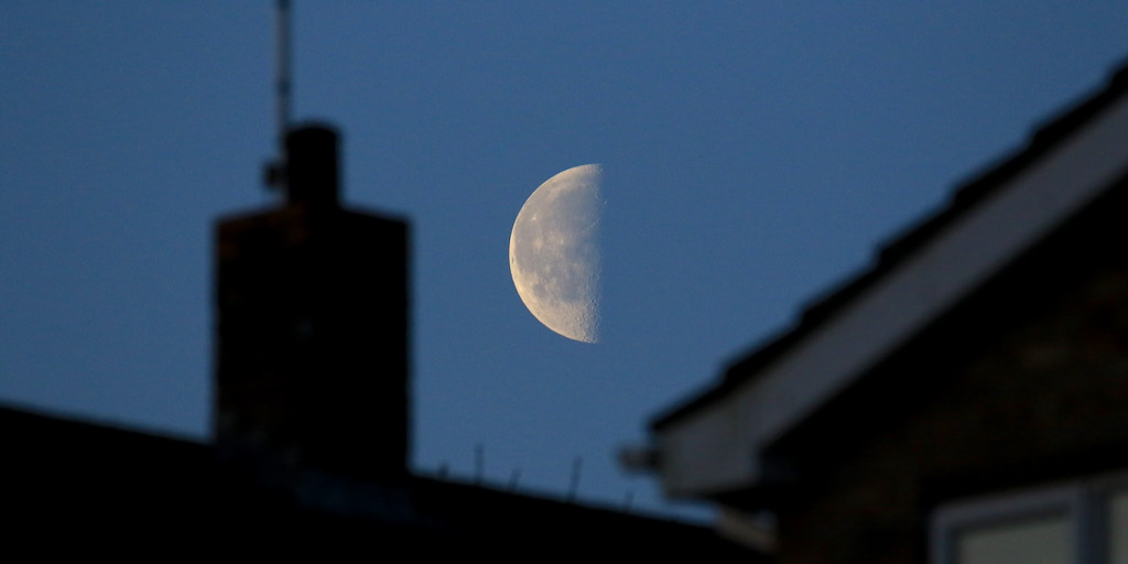 Foto de la Luna tomada desde Buckinghamshire, Inglaterra