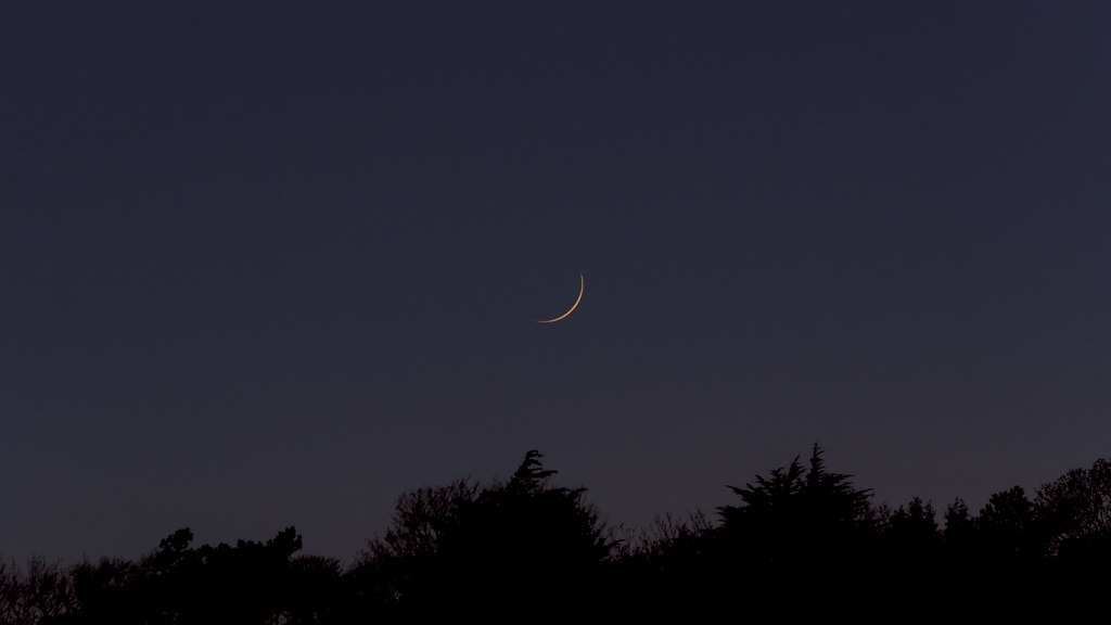 Foto de la Luna tomada desde Gales, Reino Unido