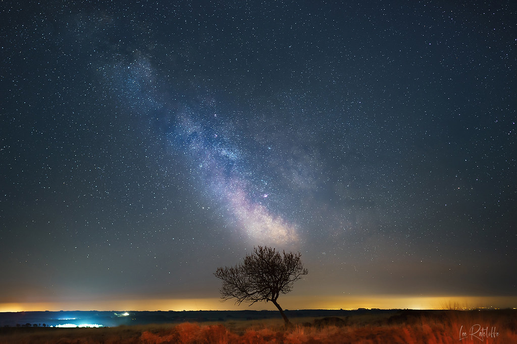 Imagen de la Vía Láctea tomada desde Somerset, Inglaterra