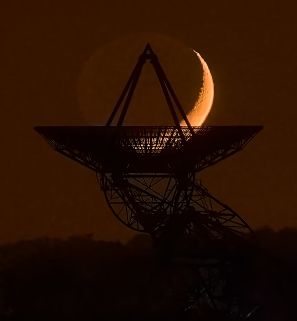 La Luna fotografiada desde Cambridge, Inglaterra