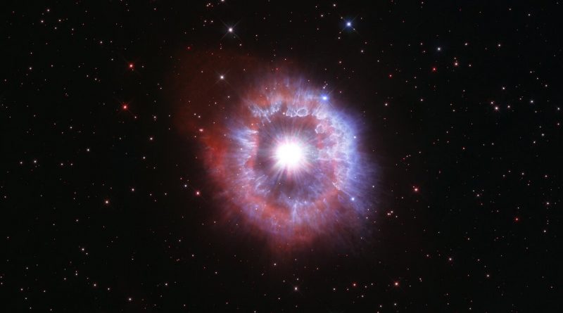 El Hubble capta una estrella que está librando una batalla entre su supervivencia y la autodestrucción