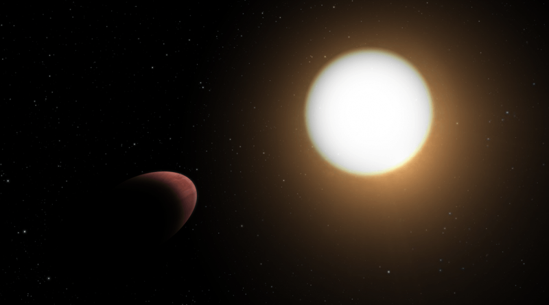 Descubren un exoplaneta ovalado en el sistema WASP-103