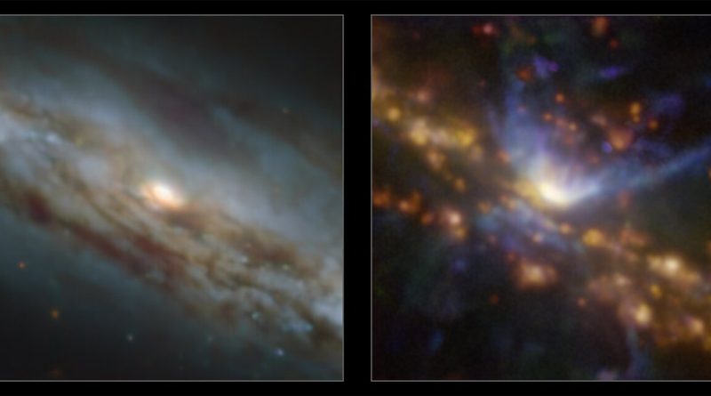 Captan un agujero negro mientras lanzaba una ráfaga