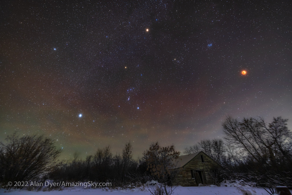 El eclipse total de Luna captado desde Alberta, Canadá